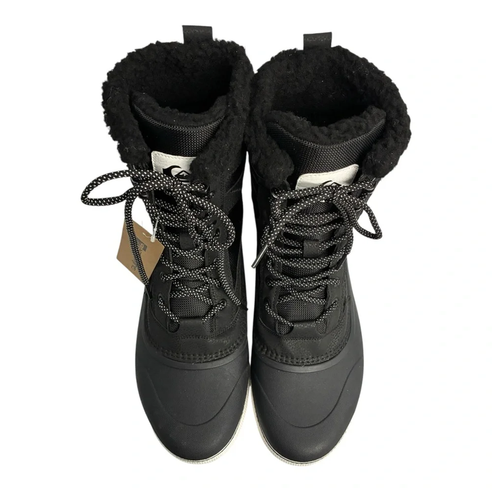 Quicksilver 10 Mens Sub Zero Hi Black Winter Snow Boots Waterproof 3М Thinsulate